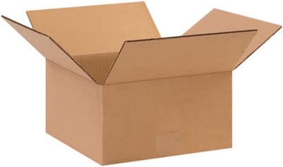Platte Golfkartonnen Dozen - Verzenddozen Onde diep - Veilig Verzenden - Stevig Kraftpapier - 25x25x12 cm - Kraft