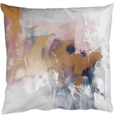 Sierkussens - Kussentjes Woonkamer - 50x50 cm - Abstract - Pastel kleuren - Goud - Modern - Aesthetic
