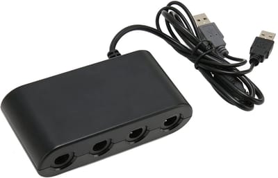 SPHProducts - GC-controlleradapter - 3-in-1 - Draagbaar - 4 Poorten - Gamecontroller-adapter met Turbo-functie - Geschikt voor PC - Model Dilweb3o2740