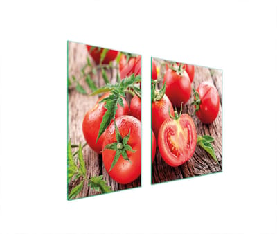 TMK ArtDeko Pomidory Serie - Snijplank - 100x52 cm - Glas - Bescherming