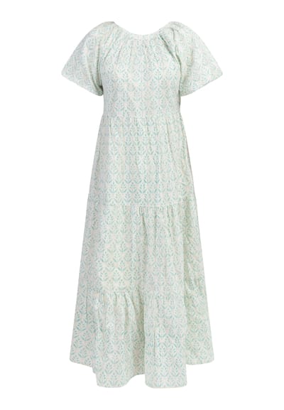 IZIA Maxi-jurk met korte mouwen Dames turkoois
