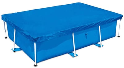Dailygoods- Zwembadafdekking Dik - Stofdicht - Regendicht - Rechthoekig - Polyester - Afdekbeschermer 221x150CM/400x211CM - Zwembadhoes