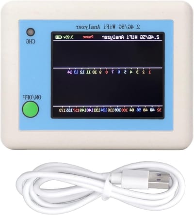 Wifi Analyzer - 2.4G & 5G Wifi Scanner - TFT kleurenscherm - Verbeter wifi signaalkwaliteit - ShopVlot