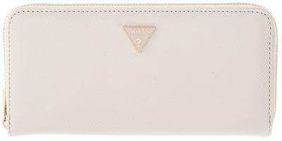 GUESS portemonnee Gilda SLG Zip Around Wallet Cream White crème