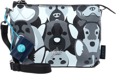 Gabs Leren Schoudertas Josephine TG Animals + Bull Crossbody Bag Pop Dogs Nero Veelkleurig