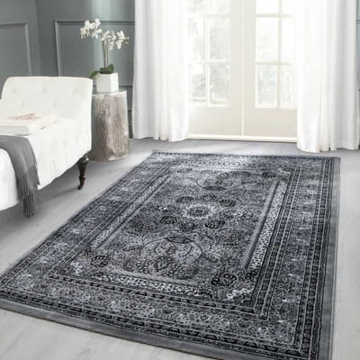 Marrakesh Oosterse Klassieke Tapijt 0207 Grijs 80x150 cm