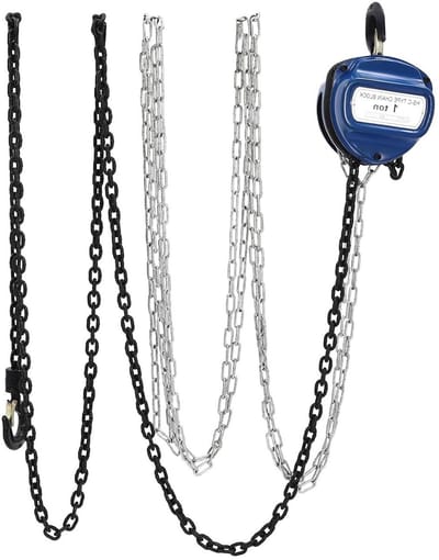 Kettingtakel - Handlier Hefwerktuig - Zware Lasten Hefen - Robuust Gelegeerd Staal - 1000 kg 4 m - Blauw