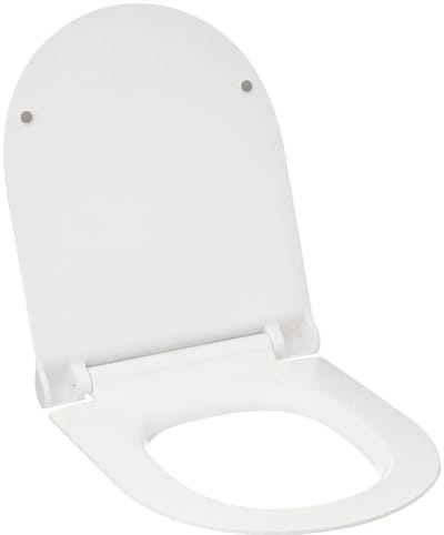 5Five Toiletbril Brilliant - wit - kunststof - universeel model - soft close systeem
