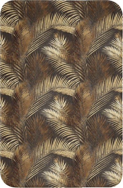 WC mat 40x60 cm - Antislip - Tropisch - Bladeren - Goud - Toiletmat - Vloermat - Douchemat - Toilet tapijt - Toiletmatten