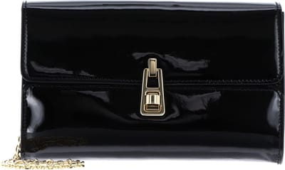 COCCINELLE Leren Koppeling Schoudertas Magie 2Nite Patent Clutch Noir Zwart