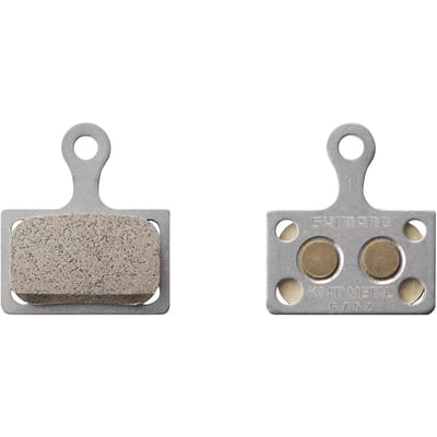 Paar metalen en verende fietsremblokjes Shimano K04Ti-MX