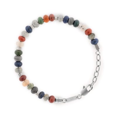 STEEL & BARNETT - Kralenarmband Heren - Sbc003 - Spectrum - Maat L