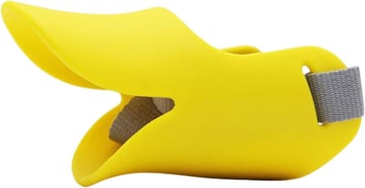 Hondenmuilkorf - Snuit hond Mondkapje hond - Ongewenst gedrag voorkomen - Duck Mouth ontwerp - Maat M - Geel