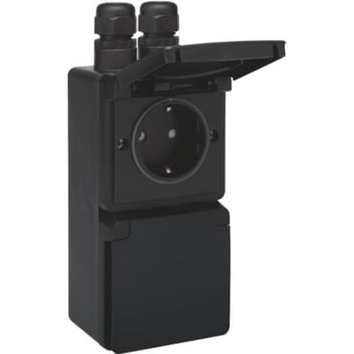 Niko Hydro IP55 Dubbele Verticale Stopcontact Met Beschermafdekking (Europese Stekkerdoos) - 761-37832