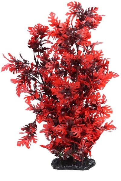Dailygoods - Aquarium Decoraties - Kunstmatige Planten - Stabiele Stand - Hoge Lotus - Decoratie Voor Aquarium - Levensechte Ornamenten - Geschikt Voo...