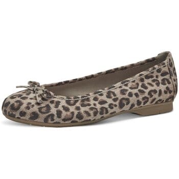 Jana Dames Ballerina - 22164-903 Beige Print - Wijdte H - Maat 37