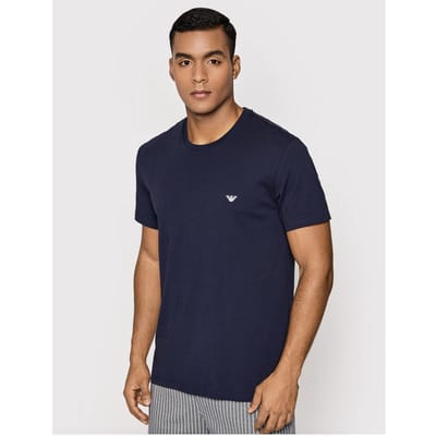 Emporio Armani Maat M  Pattern Mix Mannen Shortama - Marin Vertical Stripe