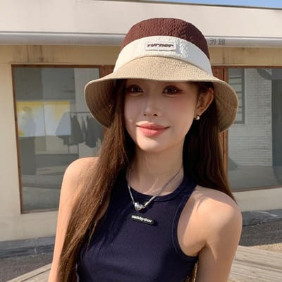 Nouvelle Version Coréenne du Chapeau Bassin Ins Polyvalent pour le Visage Montrant un Petit Bassin Chapeau d'Été UV Chapeau de Pêcheur pour Femmes Séchage Rapide Chapeau d'Alpinisme