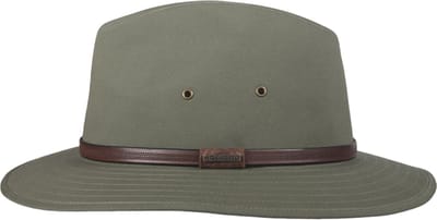 Hatland - UV-Fedora hoed voor volwassenen - Zusmen - Olijfgroen - maat 59CM