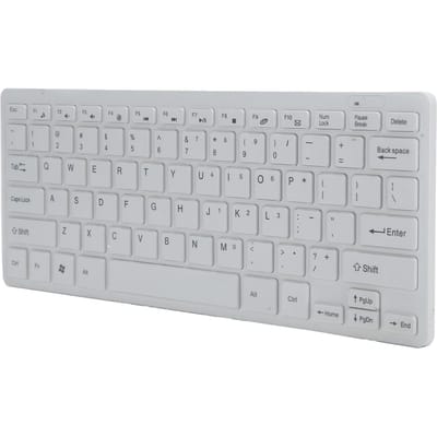 Ensemble clavier et souris sans fil K03 2,4 GHz, mini et confortable, avec film pour clavier blanc