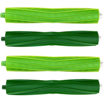 4 Stuks Rubberen Harenvrije Hoofdborstels Compatibel met iRobot Roomba I3 I3+ I4 I6 I6+ I7 I7+ I8 I8+ E5 E6 E7 J7 J7+ J8 J8+ – Vervangingsset voor Robotstofzuiger – Anti-klit Duurzaam Materiaal