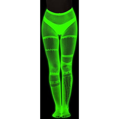 Soirées Et Festivals De Musique Bas résille Lumineux Dans Le Noir Pour Fêtes Néon Fête Lumineuse Discothèques Fêtes Cosplay Vert Luminescent One Size green