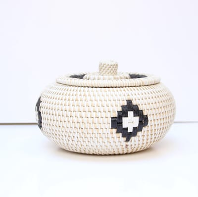 DUA witte kom opberger white bowl container