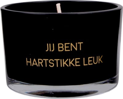 MY FLAME - Sojakaars met waxfiguurtje - JIJ BENT HARTSTIKKE LEUK - Warm Cashmere - Branduren: 25u