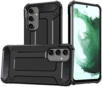 Hoesje Geschikt voor Samsung Galaxy A55 | Shock Proof | Hybride Back Cover | Beschermhoes | Schokbestendig | Extra bescherming | Zwart