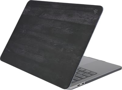 Gecko Covers Clip on Case geschikt voor MacBook Pro 13 inch (2018/2019/2020) - Zwart hout