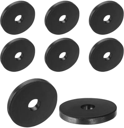 Dailygoods- Afstandhouders 8 stuks - Rubber - 40 mm buitendiameter - 10 mm binnendiameter - 5 mm hoogte - Anti-vibratie pads - Trillingsisolatoren