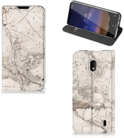 Nokia 2.2 Standcase Marmer Beige