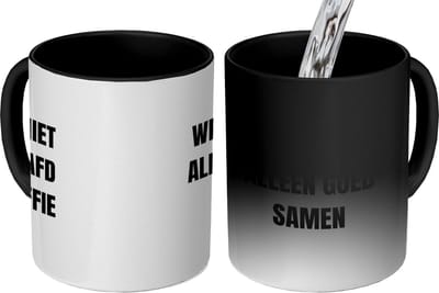 Magic Mok - 275 ML - Koffiemok Collega - Koffietas geschenk - Koffiebeker Papa - Mokken - Koffietassen Humor - Spreuken - Quote - Ik ben niet verslaafd - Grote theemok - Theemokken groot - Leuke thee mok - Thee tas Mama - Grappige cadeaus