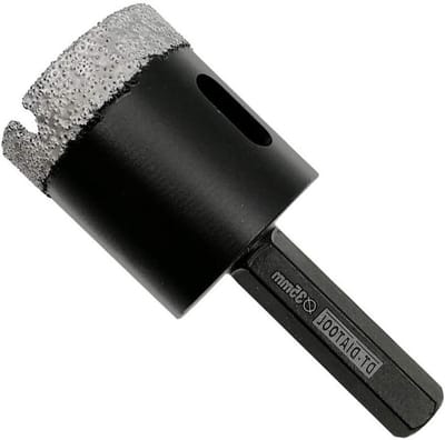 Diamant Boor - Gatzag - Droog Boren - Vacuüm Gesoldeerd - 35mm - Zwart