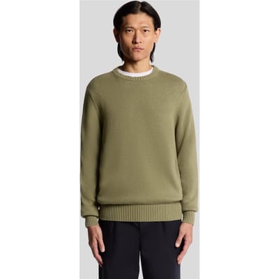 Lyle & Scott Military Crew Neck Jumper Dusky Green Taglia: XXL | Maglioni a maglia Outlet | Uomo | Verde