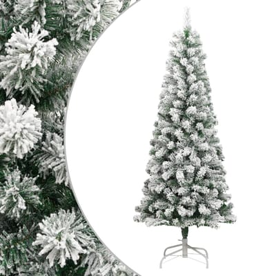 vidaXL - Kunstkerstboom - met - scharnieren - en - sneeuw - 210 - cm
