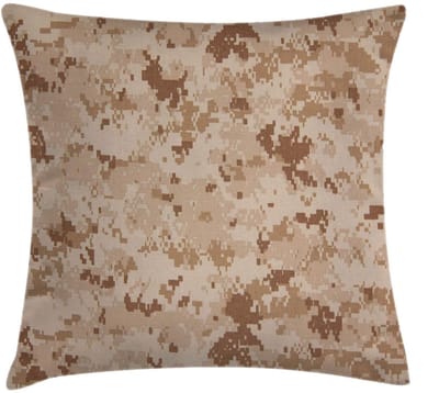 ABAKUHAUS Kussenhoes – MARPAT Woestijncamouflage – 50x50 cm – Dubbelzijdig bedrukt, rits