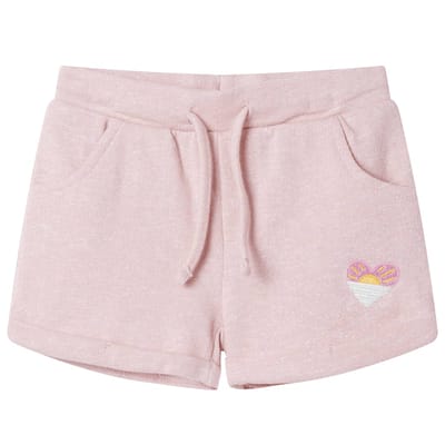 vidaXL Kindershorts met trekkoord 116 gemengd lichtroze
