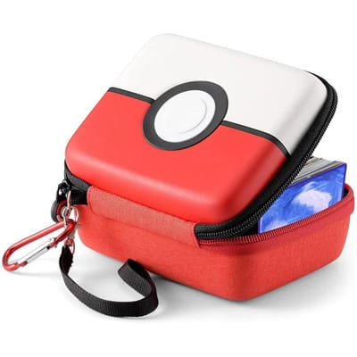 Boîte de rangement portable rigide pour extérieur, Sac de rangement pour cartes de jeu, Sac pour écouteurs Bluetooth, Sac Eva, Sac de rangement multifonctionnel red