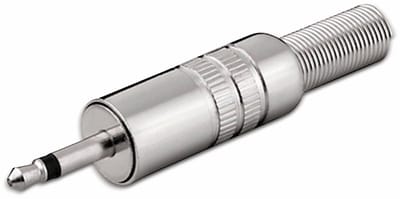 3,5mm Jack (m) connector - metaal - 2-polig / mono
