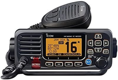 Vaste VHF Radio - Maritieme Communicatie - Veilige Vaart - Met DSC Functie - 25W Vermogen - Zwart