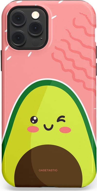 Casetastic Hoesje Geschikt voor Apple iPhone 12/12 Pro Magsafe - Stijlvolle Beschermende Duo-layer Case - Avocado Vibes