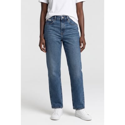Calvin Klein High Rise Straight Sage Jean Stanton Taglia: W26 Short | Pantaloni Outlet | Donna | Verde