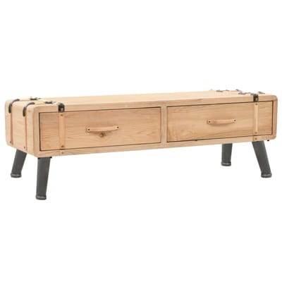 vidaXL - Tv-meubel - 120x33x35 - cm - massief - vurenhout