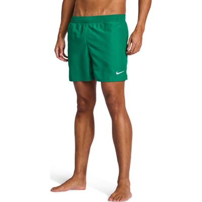 Nike 5 Inch Swim Shorts Korte Broeken Heren - Groen - Maat S - Poly Mesh