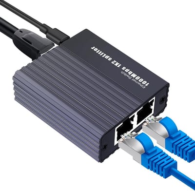 gigabit netwerk switch 1 op 2 1000 Mbps Ethernet splitter 2 poorten
