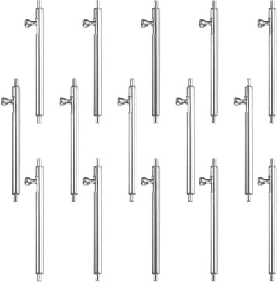 15 stuks veerpennen met snelsluiting, 17 mm, 1,5 mm, roestvrij staal, reservespeld voor horlogebandjes, vervangingsonderdelen en accessoires