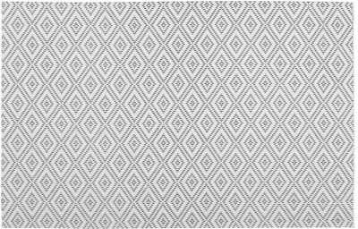 Secret de Gourmet tafel placemat - grafische print - wit - texaline - 45 x 30 cm - Onderleggers
