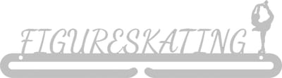 Figureskating Medaillehanger RVS (35cm breed) - Nederlands product - incl. cadeauverpakking - sportcadeau - topkado - medalhanger - medailles - tienerkamer - muurdecoratie