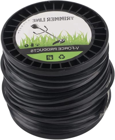 Grastrimmer Draad - Trimmerlijn Bosmaaier - Onkruid Verwijderen - Hoge Snijefficiëntie - 33 mm 50 m - Zwart